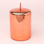 G Decor Rose Gold Glass Effect Metallic Candle, thumbnail 3 of 5