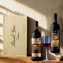 Personalised 19 Crimes Red Wine Gift Set For Occasions, thumbnail 2 of 7