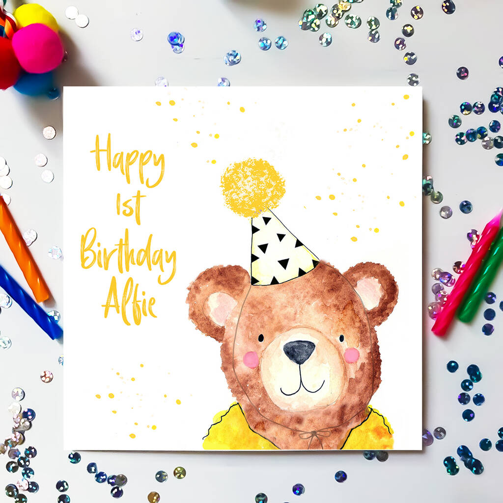 personalised birthday bear