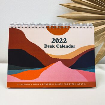 2022 A5 Sunset Landscape Desk Calendar, 5 of 5