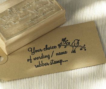 Bird And 'Your Choice Of Wording' Stamp, 2 of 4