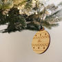 Personalised Round Christmas Bauble, thumbnail 2 of 3