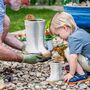 Two Personalised Welly Boots Planters Father's Day Gift Set, thumbnail 1 of 9