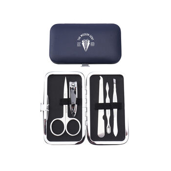 Men's Navy Manicure Nail Tool Set In Gift Box, 3 of 4