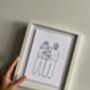 Bespoke Original Family/Couple Portrait Drawing, thumbnail 3 of 3