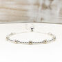 50th Birthday 9ct Gold And Silver Milestone Bracelet, thumbnail 1 of 11