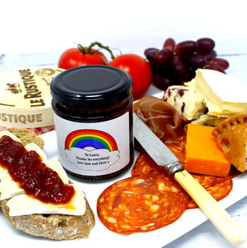 'Thank You' Personalised Chilli Jam Gift Set, 4 of 9