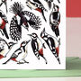 Woodpecker Watercolour Greeting Card, thumbnail 5 of 8