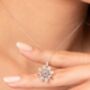 Spinning Nine Gemstones Dharma Wheel Necklace, thumbnail 1 of 12