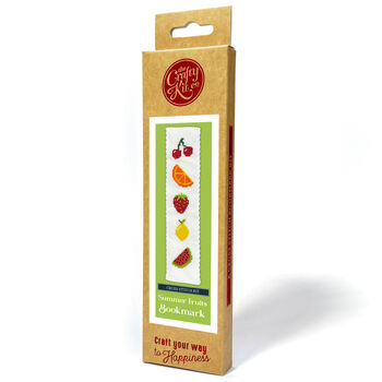 Summer Fruits Cross Stitch Bookmark Kit, 2 of 6