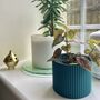 3D Printed Corrugated Plant Pot – Strong And Lightweight, thumbnail 2 of 9