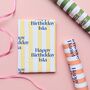 Personalised Striped Text Wrapping Paper, thumbnail 6 of 9