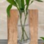 Personalised Floral Tanoak Vase, thumbnail 2 of 5