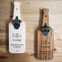 Personalised Wall Mounted Bottle Opener Father Of The Bride Or Groom Gift, thumbnail 5 of 6