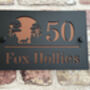 Personalised Fox In Forest Design House Acrylic Number Sign, thumbnail 3 of 6