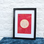 Red Full Moon Foiled Print, thumbnail 6 of 6