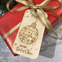 Personalised Christmas Bauble Wooden Gift Tag Pack, thumbnail 1 of 2