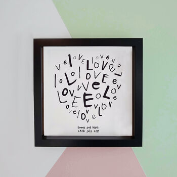 Personalised Love Print Gift, 5 of 6