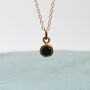 Rose Gold Plated Silver Black Spinel Stud Earrings, thumbnail 4 of 7