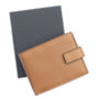 Men's Luxury Tan Leather Wallet Flip Up Rfid Safe, thumbnail 6 of 6