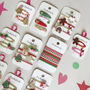 Jolly Xmas Embroidered Clip Set, thumbnail 3 of 3