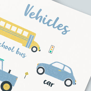 Children's Vehicles Print, 7 of 8