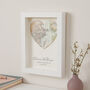 Sapphire 45th Wedding Anniversary Map Heart Card, thumbnail 5 of 5