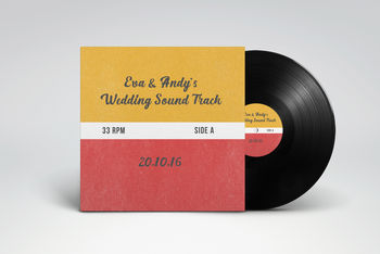 Personalised Seven Inch Wedding Vinyl Record, 6 of 8