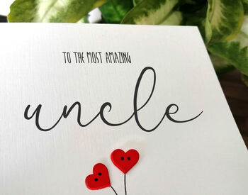 Personalised Birthday Card For Special Uncle, Handmade Card For Him, 3 of 3