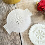 Personalised Snowflake Christmas Cake Embosser Cupcakes Biscuits, thumbnail 5 of 5