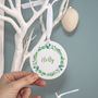 Easter Wreath Personalised Name Decoration, thumbnail 2 of 8