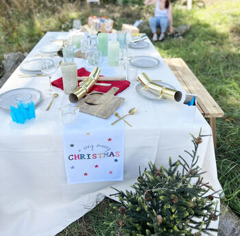 Colourful Christmas Table Runner, 2 of 8