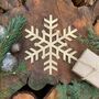 Colourful Christmas Snowflake Decoration Ornament Sign, thumbnail 4 of 12