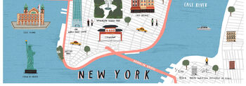 Personalised New York Map Print, 5 of 6