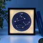 Personalised Wedding Couples Star Sign Light Up Print, thumbnail 2 of 7