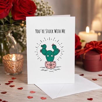 Funny Stuck With Me Valentine’s Card, 2 of 6