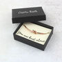 Plated Rose Gold / Silver Friendship Knot Bracelet, thumbnail 7 of 8