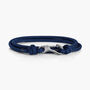 Navy And Silver Plated Climbing Carabiner Bracelet, thumbnail 3 of 4