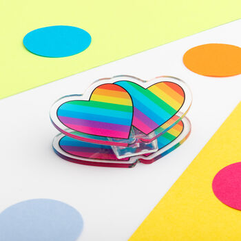 Set Of Three Rainbow Paper Clips, 6 of 10