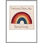 Personalised Rainbow New Baby Boy / 1st Birthday Card, thumbnail 10 of 12