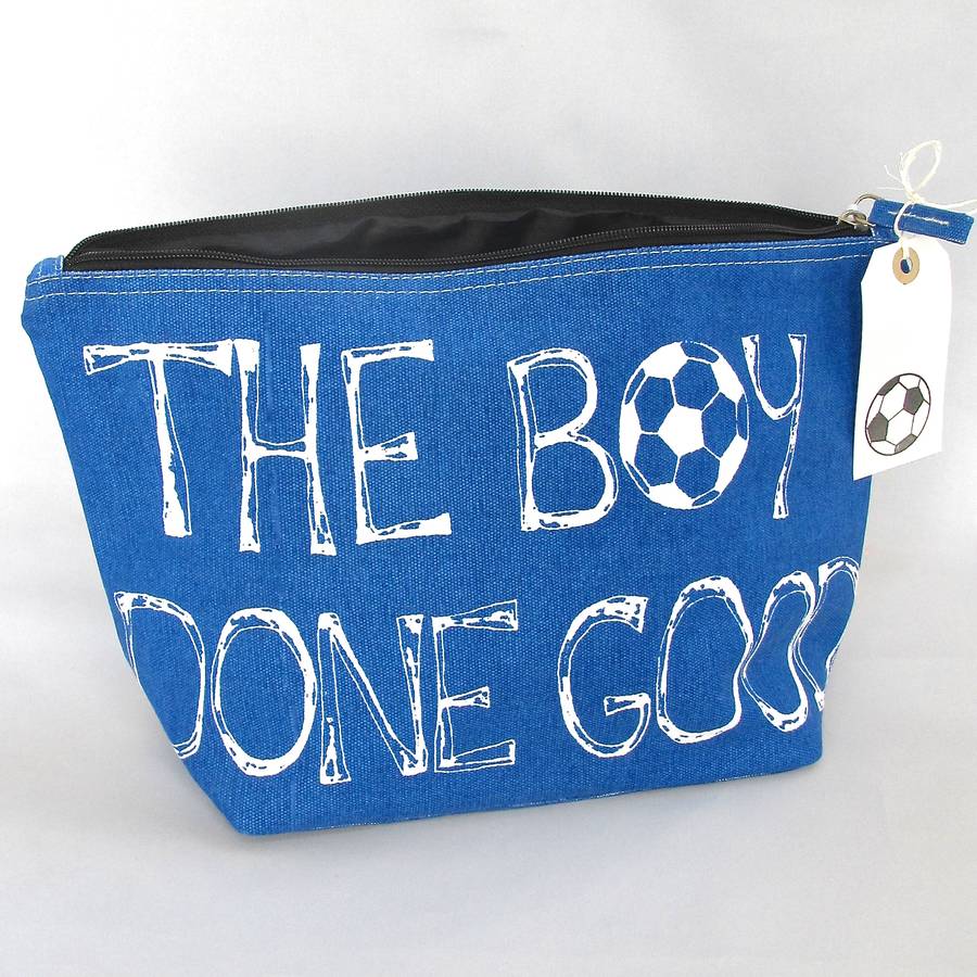 Football Wash Bag By Chapel Cards