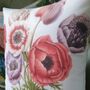 Anemone Flower Print Decorative Cushion, thumbnail 2 of 6