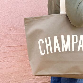 Extra Large ‘Champagne’ Canvas Bag, 7 of 12