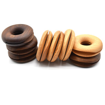 Doughnut Wooden Crafted Coffee Bag Clip, 3 of 4