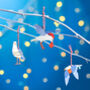 Set Of Three Festive Seagull Christmas Decorations, thumbnail 1 of 3