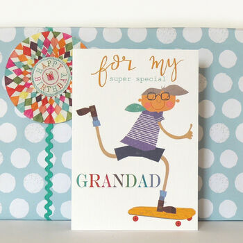 Skateboard Grandad Greetings Card, 5 of 5
