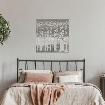 Contemporary Metal Tree Wall Hanging Art Sculpture For Home, 5 of 11