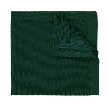 Dark Green Diamond End Knitted Neck Tie In 100% Soft Polyester, 6 of 8