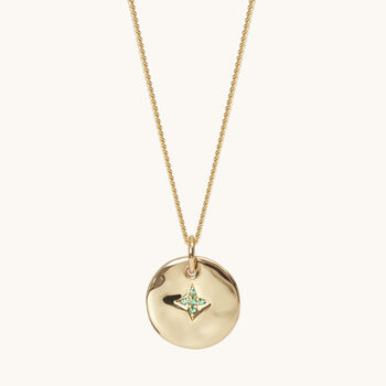 May Birthstone Necklace 18ct Gold Plate, 2 of 6