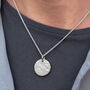 Memorial Ashes Imprint Silver Disc Pendant, thumbnail 1 of 4